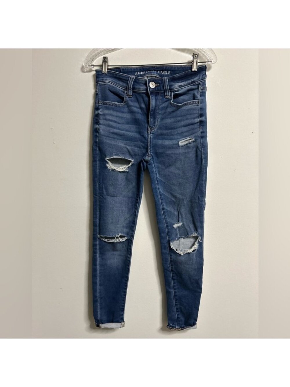 American Eagle Ripped‎ Hi Rise Jeggings